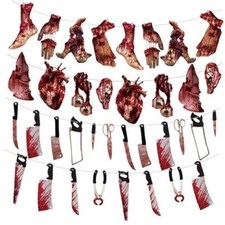 Halloween Decorations Party Banners, Horror Movie Themed Birthday style2