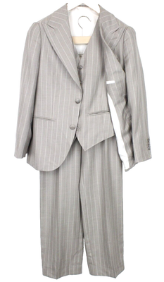 Suitsupply La Spalla Hommes Costume UK34S Rayé Laine Lin Soie