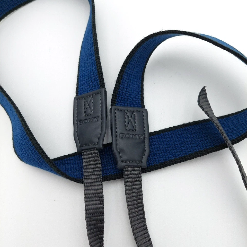 Genuine Sony HandyCam Camera Neck Shoulder Strap Replacement Blue Canvas 46"x1" - Image 4 of 4