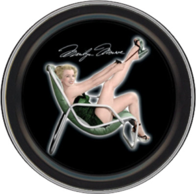 Stash Tins - Marilyn Monroe Chair 3.5'' Round Storage Container