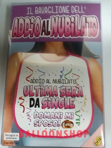Détails Sur Bavaglione Addio Al Nubilato Matrimonio Bavaglia Bavaglino Sposa Single