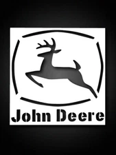 5x5 Inch Custom Stencil –  John Deere, Reusable, Mylar plastic, Fast shipping