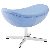 Glove Wool Ottoman In Baby Blue on sale Glove Wool Ottoman In Baby Blue on sale