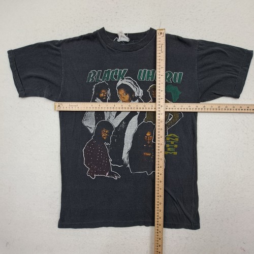 Vintage Black Uhuru T-Shirt Herren Medium Black Graphic 1984 World Tour RARE - Bild 3 von 11