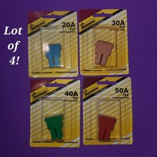 NEW Lot of 4 Eaton Bussmann Automotive Cartridge Assorted Fuses 20A 30A 40A 50A