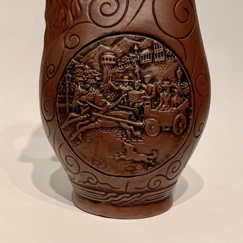Georgian Royal Collection Khvanchkara Red Wine Ceramic Clay Wine Jar Signed - 第 5/16 張圖片
