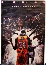 Kobe Bryant ✅ Mamba Forever Basketball NBA Man Cave Canvas Poster Wall Art 16x24