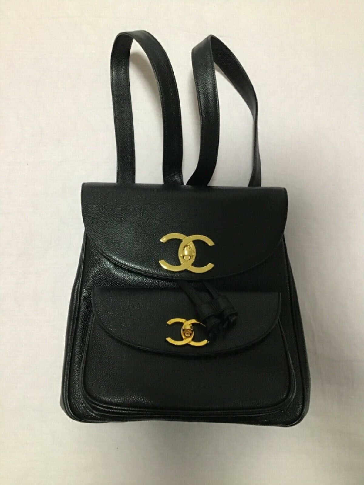 CHANEL Caviar GST 13 Grand Shopping Tote Chain Shoulder Bag Black at  1stDibs