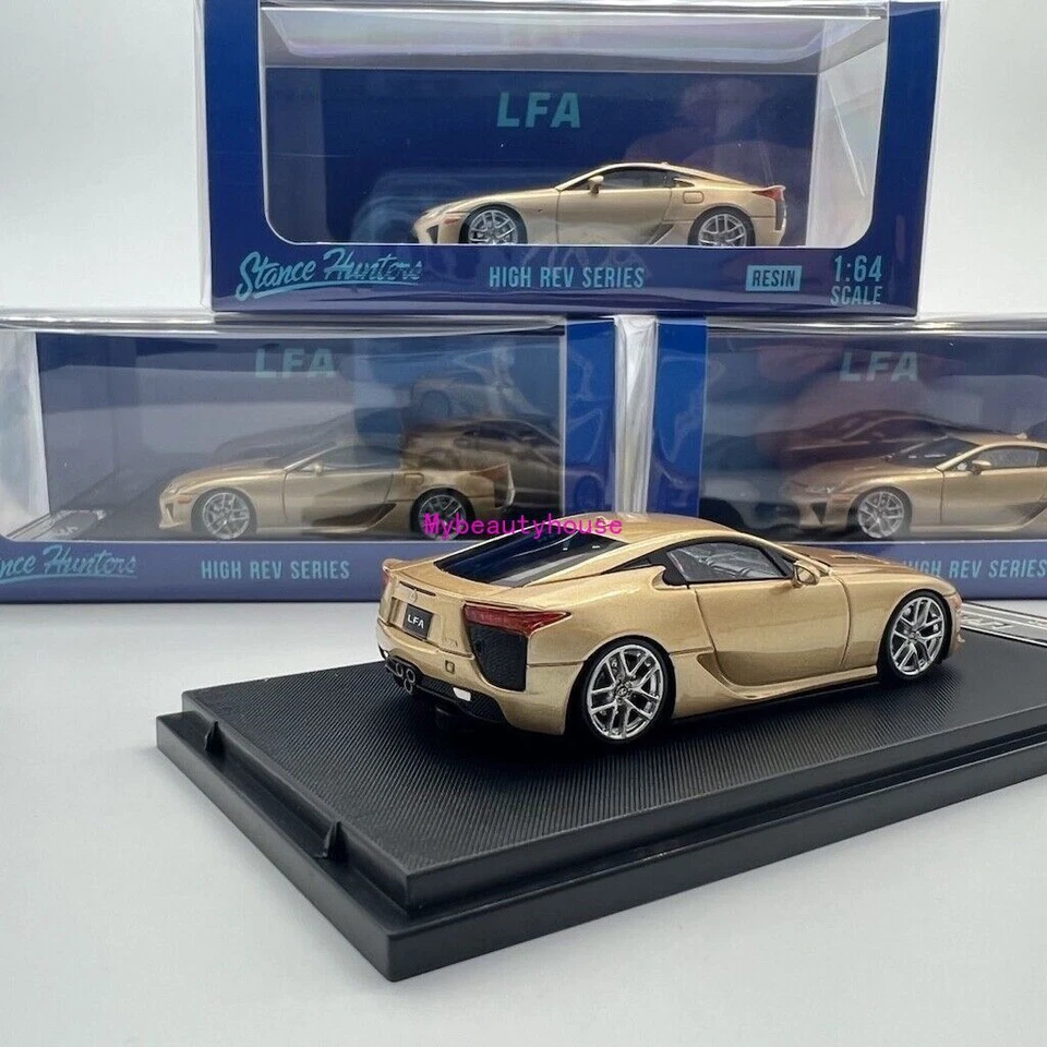 SH 1:64 Gold LFA Coupe Sports Model Diecast Resin Car - Image 3 of 4