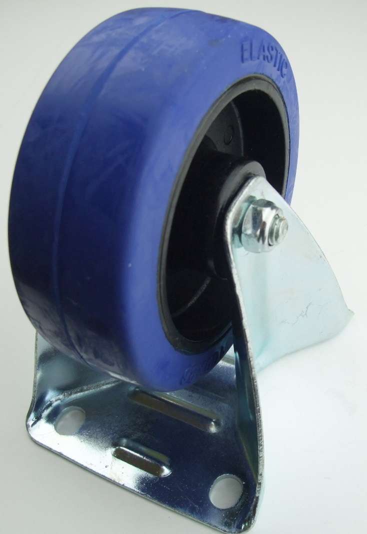 16 X SL-Rollen Bockrollen 100 Mm – Starre Transportrollen Blau/silber, 180 Kg Pro Rolle