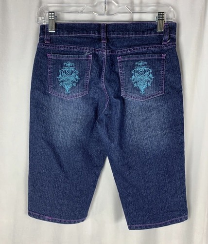 Disney Size 16 Girls Blue Jean shorts - Picture 4 of 5