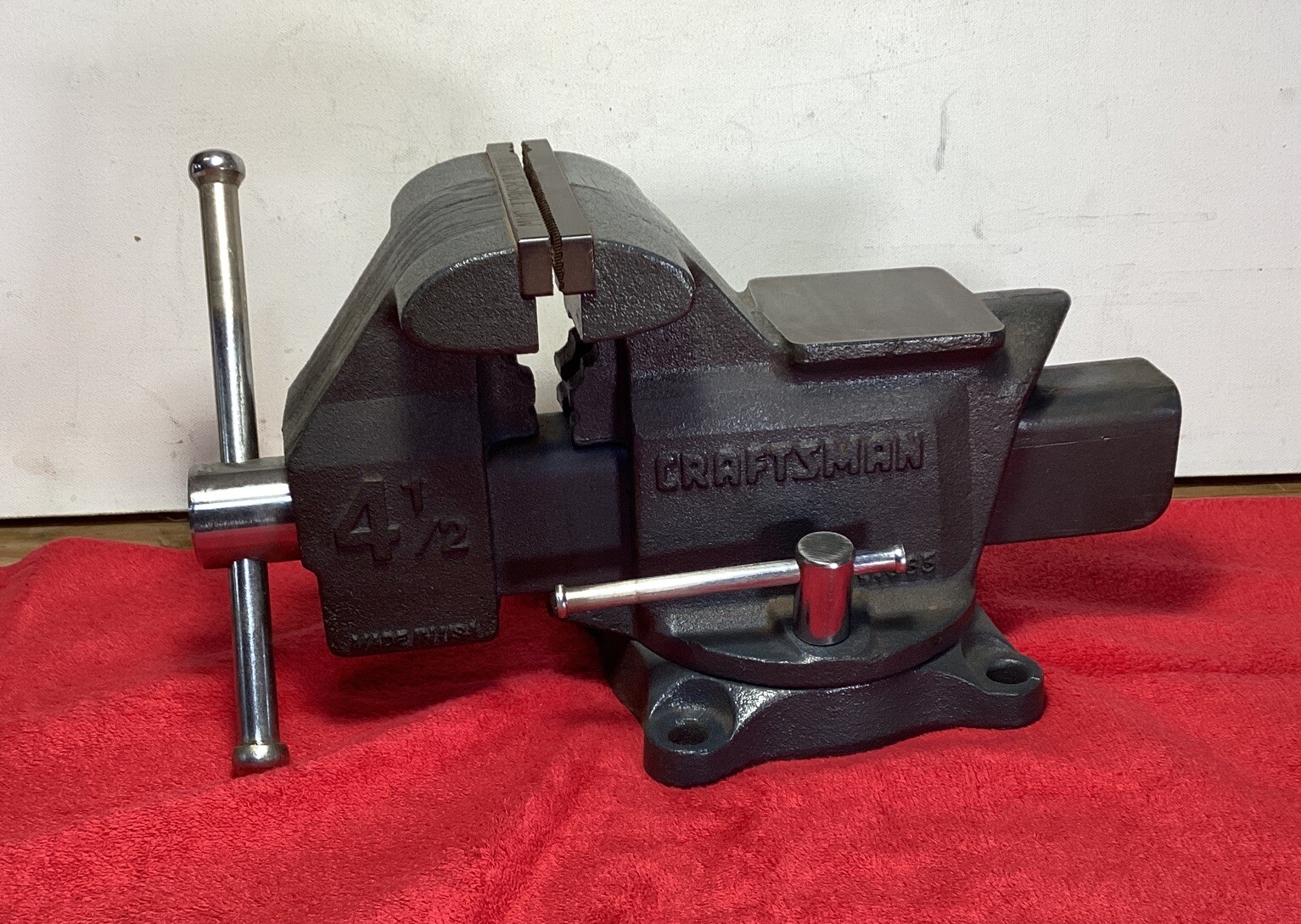 VTG. CRAFTSMAN NO.51865 41/2” SWIVEL BENCH VISE MADE IN USA eBay