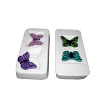 7.25"X 3.5"-Deep 1.25" Butterflies Mold Glass Fusing