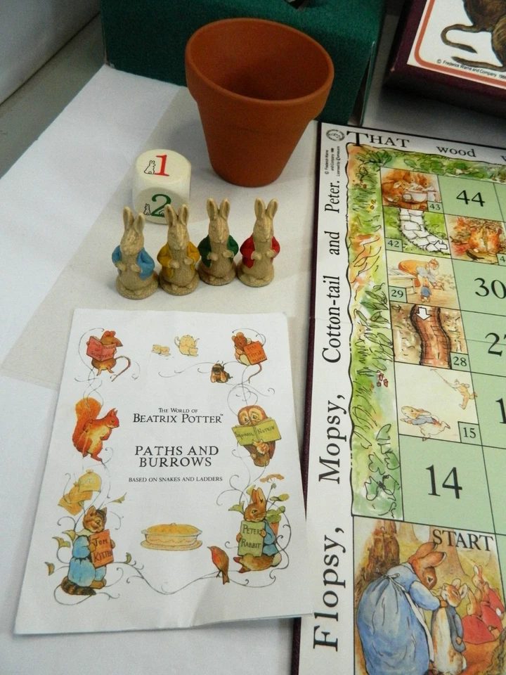 The World of Beatrix Potter Paths and Burrows Board Game Vintage 1988 - Image 4 of 4