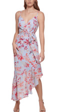ELIZA J FLORAL PRINT POLYESTER MAXI DRESS in Blue Moon NWT Size 6