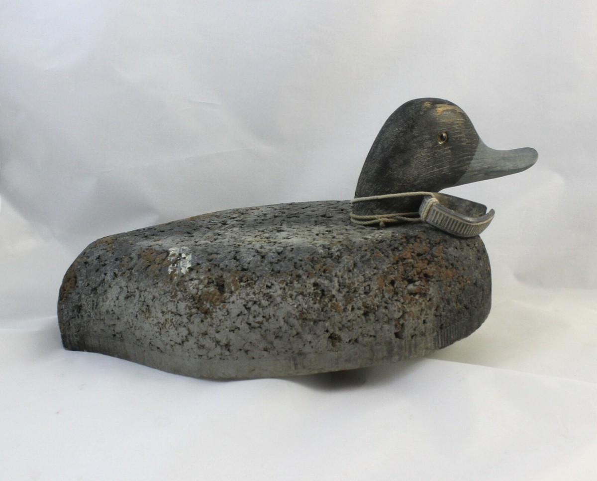 Vintage L.L. Bean Cork Bluebill Decoy--Soule Design, Cabin