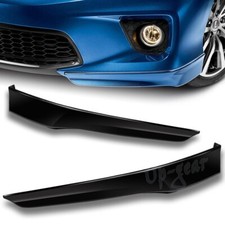 For 2013-2015 Honda Accord Coupe Black Pu Hfp Style 2pc Front Bumper Lip Spoiler
