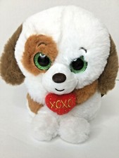 First  Main Plush V3911 XO Cuties Red Valentine Heart Puppy Dog Plush 7"