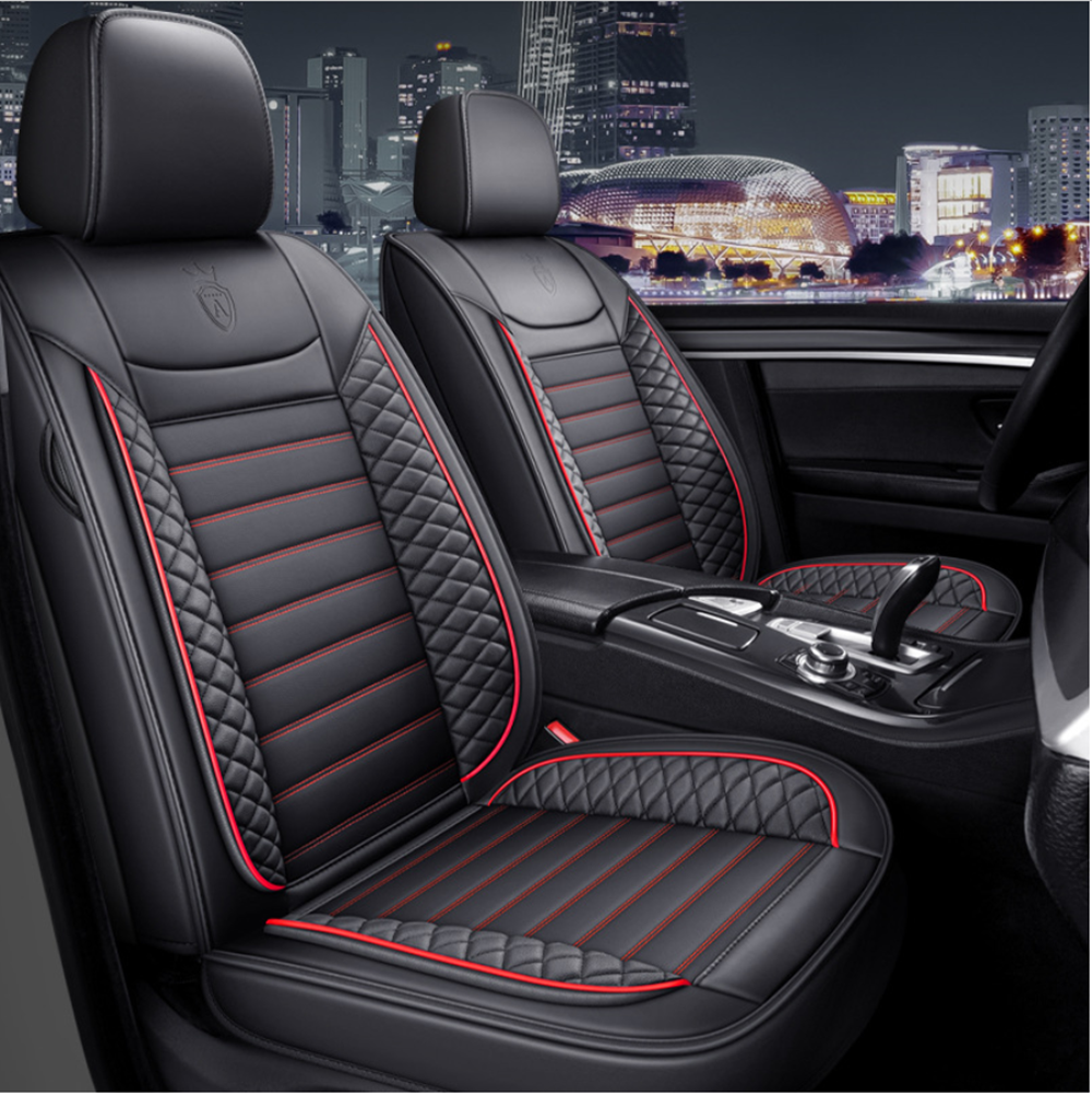 Car Seat Cover PU Leather 5-Seats Seat Cushion Protective Pad Fit For Honda HR-V-image