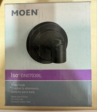 Moen DN0703BL Iso Single Robe Hook Matte Black - Brand New 