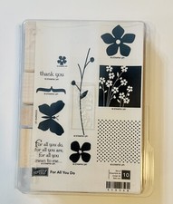 Stampin' Up FOR ALL YOU DO, Rubber, Wood Stamp  Full Set, Brand NEW, Stampin Up