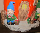 ~VERY RARE~ Gnome Pumpkin House Cookie Jar Canister Halloween 14” Tall Large — photo 2