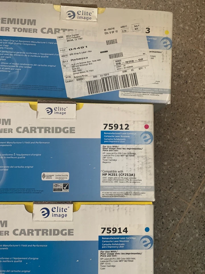 Elite Image Remanufactured Toner Cartridge, 1800 Page, Cyan,BLACK,Yellow Magen - Image 3 of 4