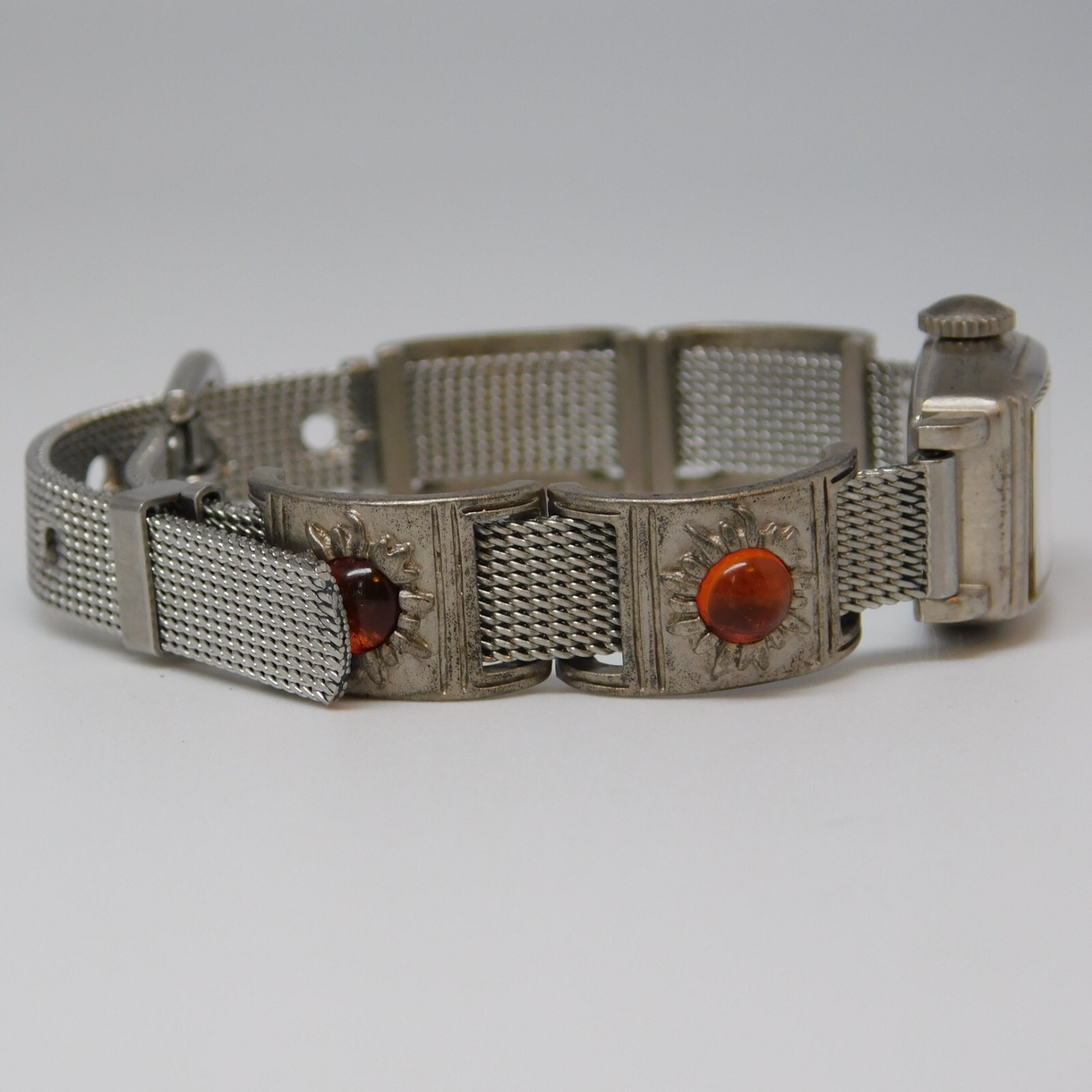 FOSSIL Authentic EC-8843 Mesh Band Quartz Analog … - image 6