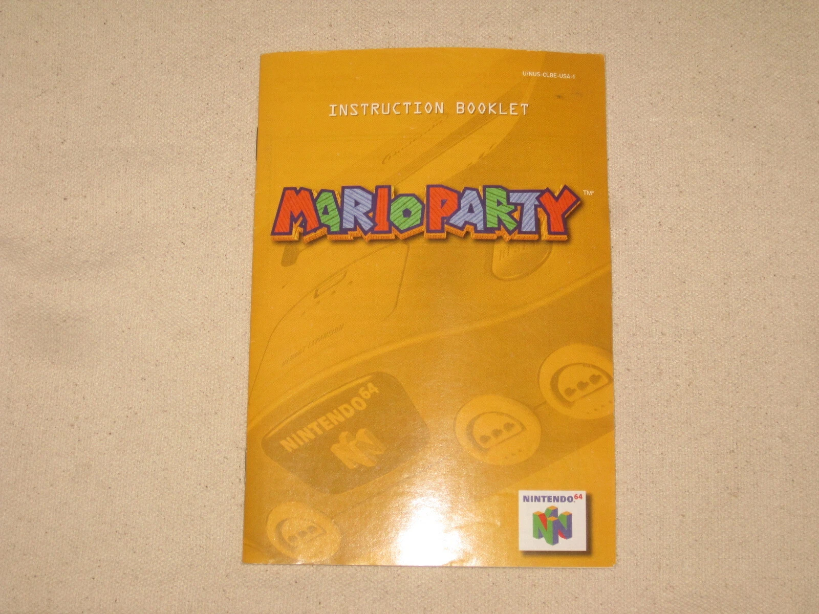 Nintendo 64 Mario Party Instruction Booklet Manual Only