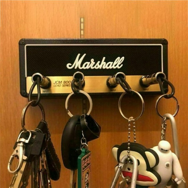 Wall Mount Key Holder Storage Rack Marshall Guitar Amplifier Keychain