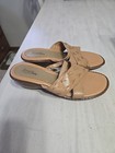 Artiva Leather Sandals Women’s 8.5M Missy Beige Slides Block Heel Brazil  — photo 2