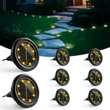 Solar Bodenleuchten 8 Stück LED für Außen ...
