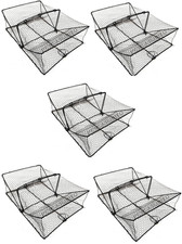 Set 5 Nasse Professionali Pesca Trappola Granchio Blu Pesci Granchi Mare