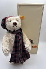 Steiff Teddybear Colin Danbury Mint 35 Mohair EAN 665660 w/Box Hat Scarf Growler