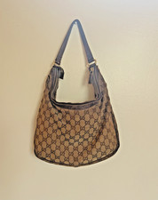 Authentic Vintage 1990  s GUCCI Hobo Bag GG Mono