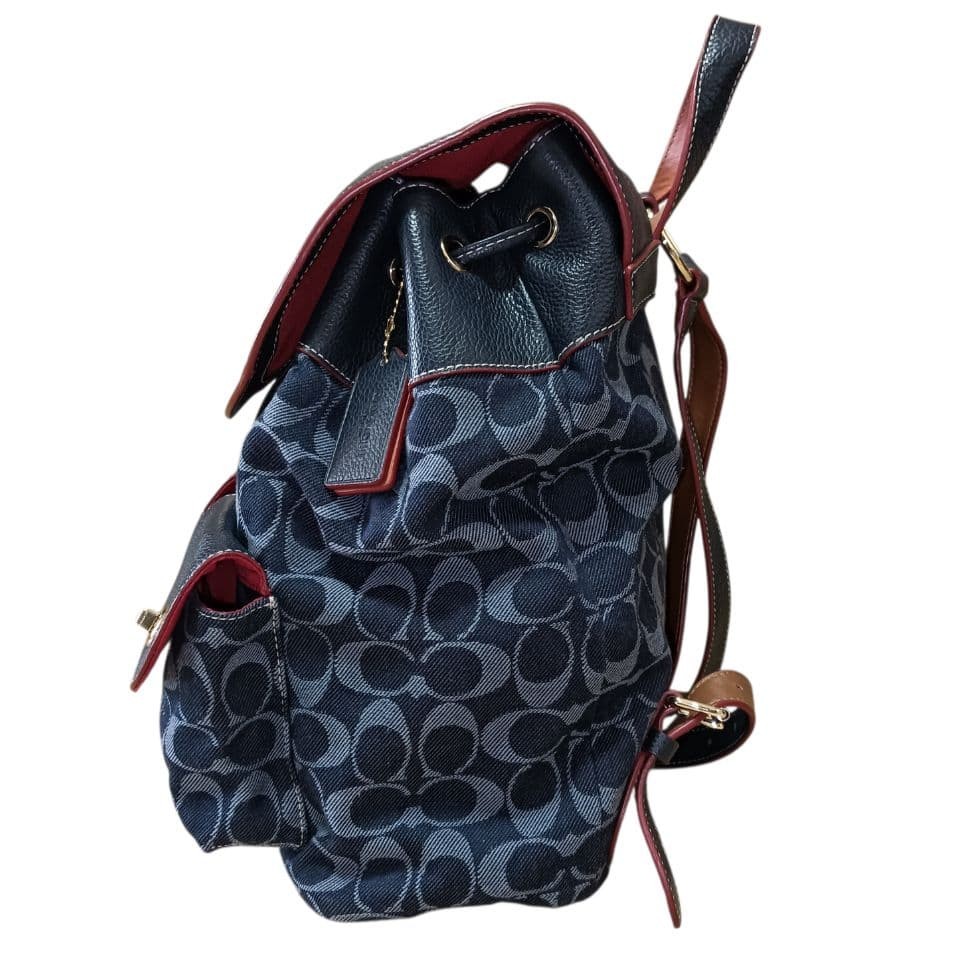 Level COACH Signature Backpack F37589 Navy thumbnail 3