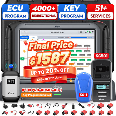 XTOOL IP919 PRO+KC501+KS1 Car Key Programmer Set Diagnostic Tool ECU Programming