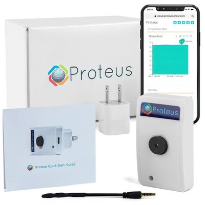 Proteus AMBIO  Wifi Temperature Humidity sensor with Buzzer and Email/Text Al...