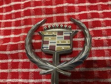 Oem 1985-1993 Cadillac Deville Fleetwood Hood Ornament Chrome Gm 25536110