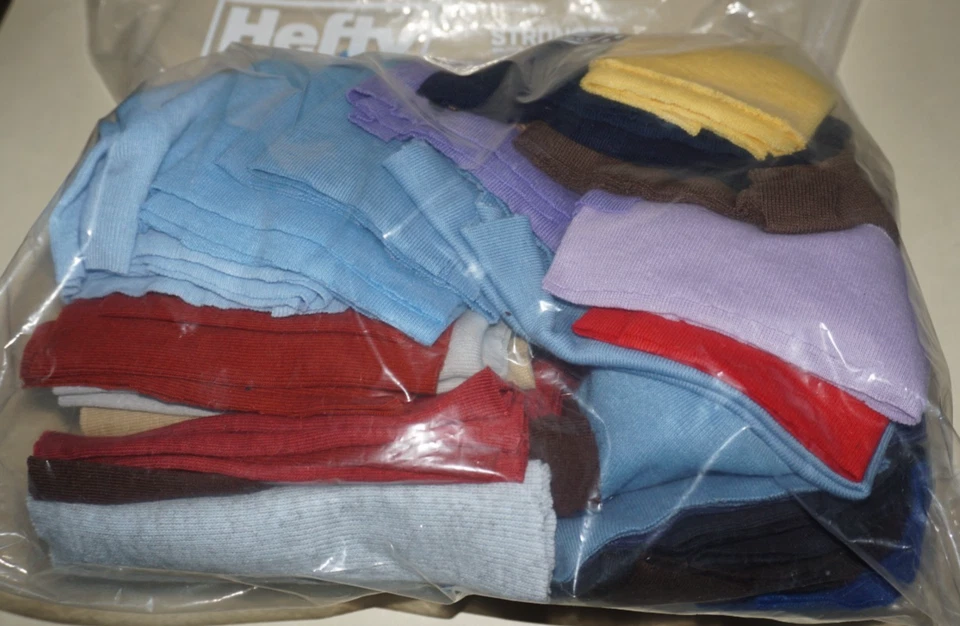 1lb. 8oz Bag, Variety of Widths, Lengths & Colors, Stretchable, Jersey Fabric - Image 2 of 3
