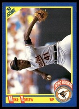 1990 Score Mike Smith Rookie Baltimore Orioles #635