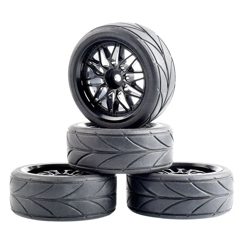 1/10 Onroad Touring Rc автомобильное колесо и резиновые шины для Tamiya kyosho HSP HPI TT02 - Изображение 4 из 4