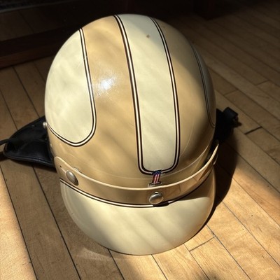 Model H Classic #1 Harley Davidson Open Face Helmet Vintage 1960-1970 with visor