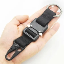 Tactical Keychain Quick Release Keychains Molle Clips Key Ring Duty Belt Holder