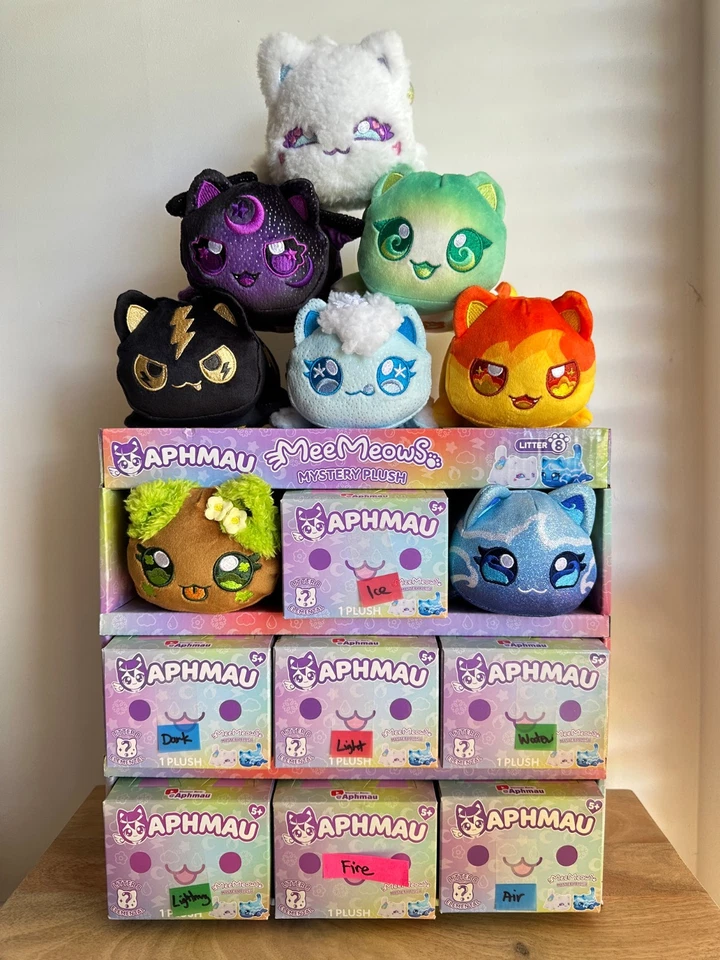 APHMAU MeeMeows 6" Mystery Plush Litter 8 (2025) - Elemental - You Choose