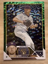 2023 Series 1 Base  #109 ERIC LAUDER Green Foil /499 - Milwaukee Brewers