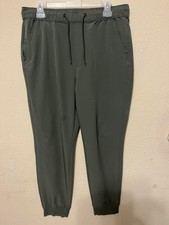 Goodfellow  Co Mens Green Jogger Pants With Two Side Pockets Stretch Medium
