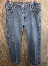 Wrangler Denim Blue Jeans Advanced Comfort Regular Fit 47MOAMS Size 36x32 Cowboy