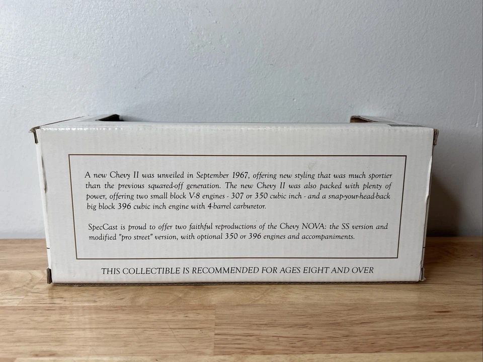 NIB SPECCAST 1:24 SCALE DIE CAST 1970 CHEVROLET NOVA LIMITED ED AO SMITH 71017 - Image 3 of 4