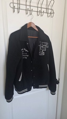 Vintage Front Street Men Black Winter Jacket Coat